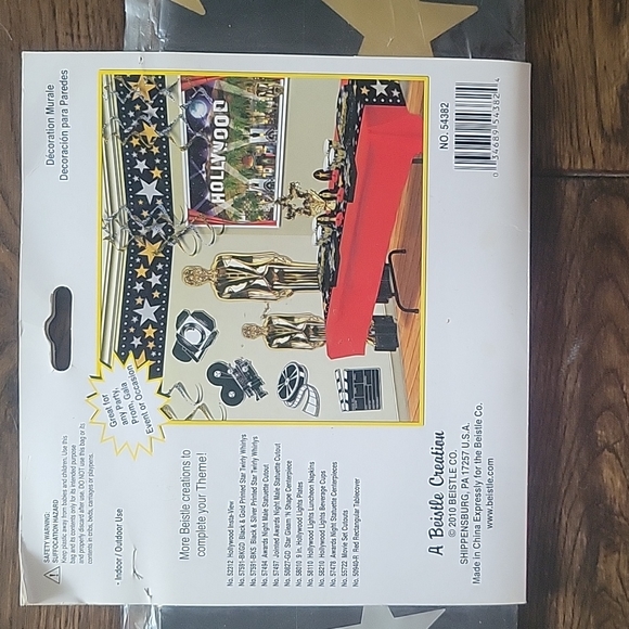 ⭐️2/$20⭐️ New - Star Filmstrip Poly Vinyl Decorating Wall Border - Picture 7 of 10